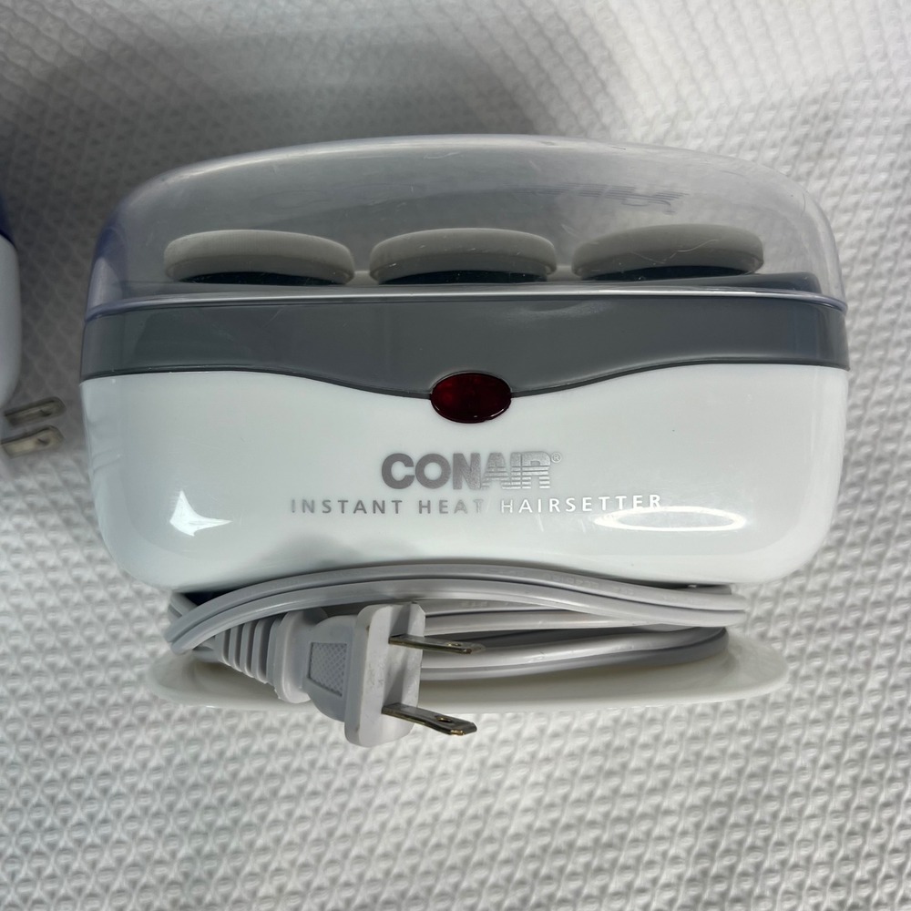 Conair Instant Heat Hairsetter Travel (2) Sets of 5 Flocked Rollers Dual Voltage - Picture 11 of 11